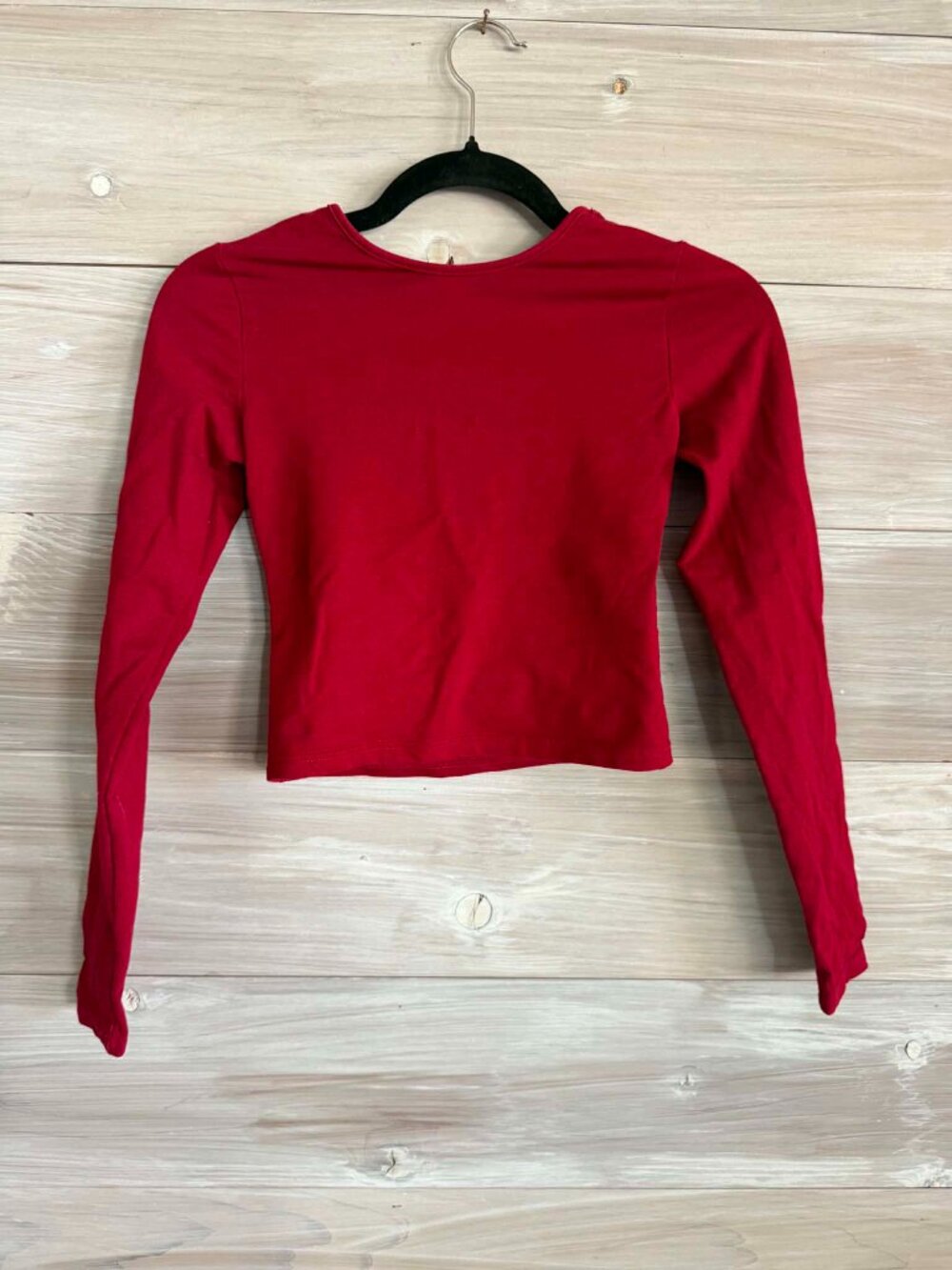 Edikted open-back long sleeve cropped shirt